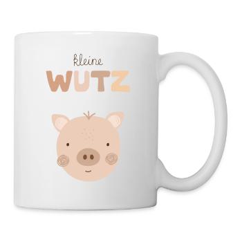 Kleine Wutz beige - Tasse - Weiß - Rechts