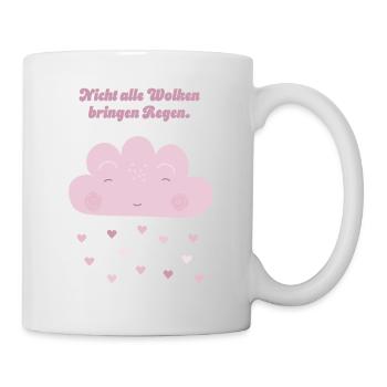 Not all clouds bring rain pink - Mug - white - Right