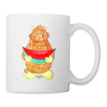 Wassermelone Monster - Tasse - Weiß - Rechts
