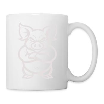 animal porcin - Mug blanc - blanc - Droite