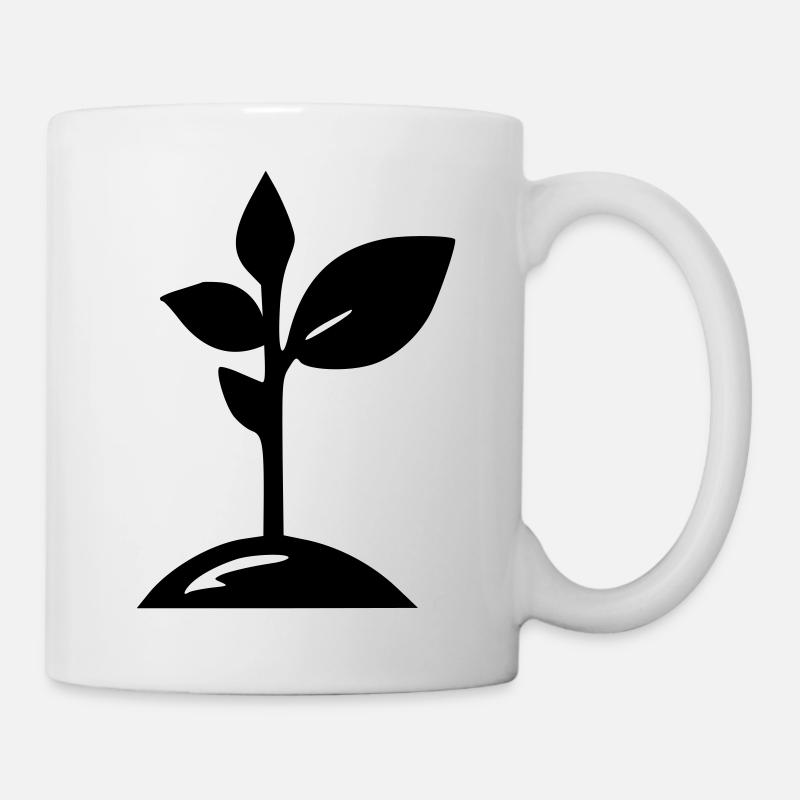 Pousse de plante - Mug blanc - blanc