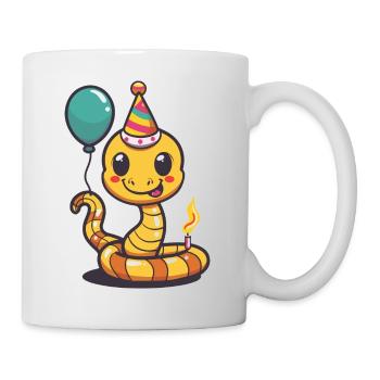 Snake Cobra Birthday Baby - Mug - white - Right