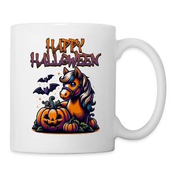 Halloween Horse with Pumpkin and Bat - Mug - white - Right