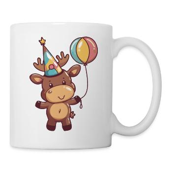 Elch Geburtstag Baby - Tasse - Weiß - Rechts