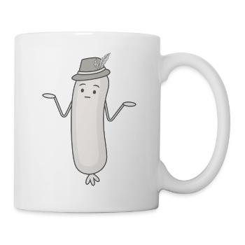 Lustige Weißwurst Weisswuascht Wurst Weisswurst - Mug - white - Right