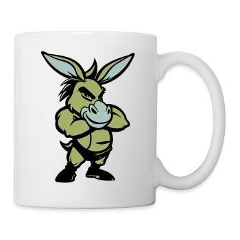 Bande dessinée de l’âne - Mug blanc - blanc - Droite