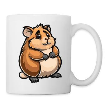 hamster comic - Tasse - Weiß - Rechts