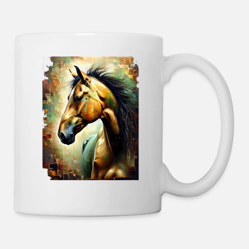 Cheval - Mug blanc - blanc
