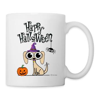 Happy Halloween - Tasse - Weiß - Rechts