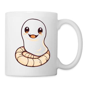 Serpent Cobra Halloween Bande Dessinée Fantôme - Mug blanc - blanc - Droite