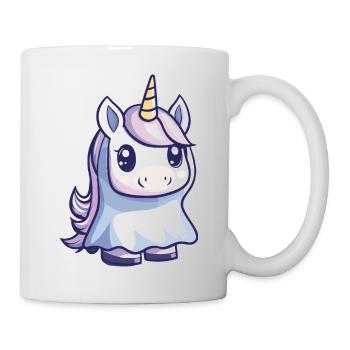 Unicorn Halloween Comic Ghost - Mug - white - Right