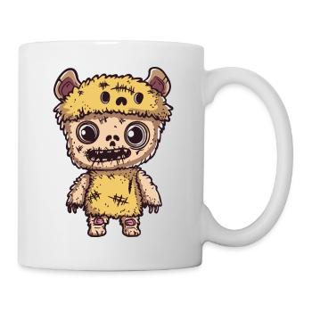 Alpaka Llama Halloween Lustig Zombie - Tasse - Weiß - Rechts