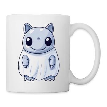 Armadillo Halloween Comic Ghost - Mug - white - Right