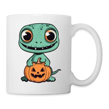 Lizard Halloween Funny Zombie - Mug - white - Right