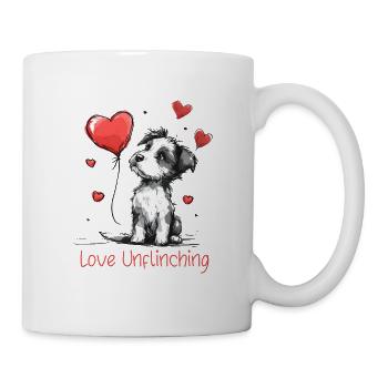L’amour inébranlable | Une citation d’amour pour les chiens - Mug blanc - blanc - Droite