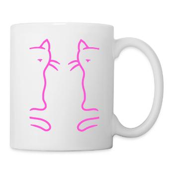 Retro Cats Vintage 90s 80s Cat Kids - Mug - white - Right