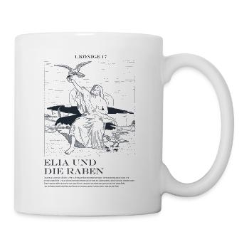 Elijah and the Ravens - Mug - white - Right
