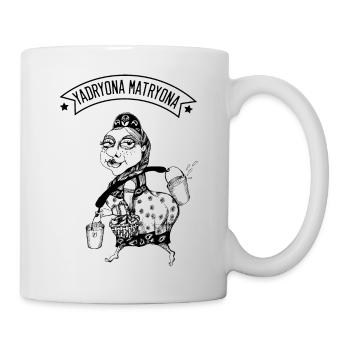 Yadryona Matryona Print RusSoul Design - Tasse - Weiß - Rechts