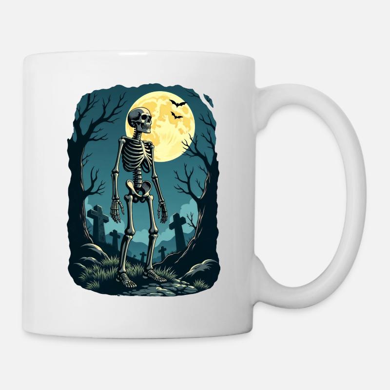 Skeleton in wood - Mug - white