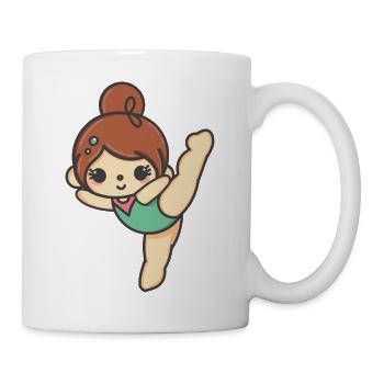 Gymnaste kawaii - Mug blanc - blanc - Droite