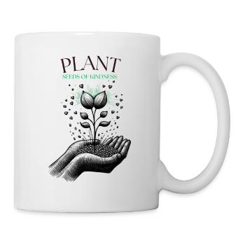 Samen der Güte pflanzen - Tasse - Weiß - Rechts