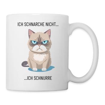 Ich Schnarche nicht ich Schnurre - Tasse - Weiß - Rechts