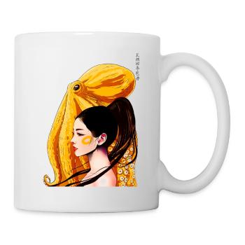 Yellow-ringed octopus - Mug blanc - blanc - Droite