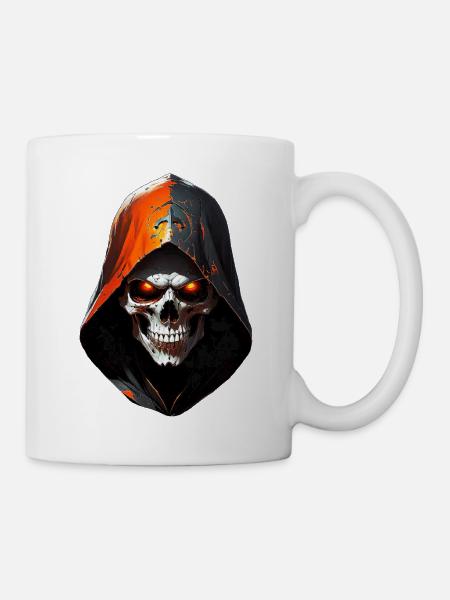 Skull - Tasse - Weiß