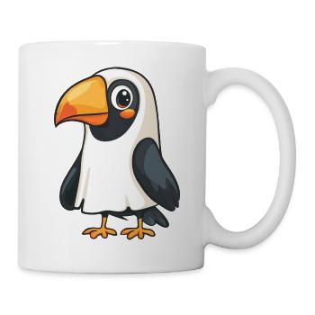Toucan oiseau Halloween Drôle fantôme - Mug blanc - blanc - Droite