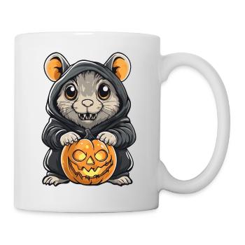 Hamster Halloween Comic Lustig - Tasse - Weiß - Rechts