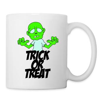 zombie trick or treat - Tasse - Weiß - Rechts
