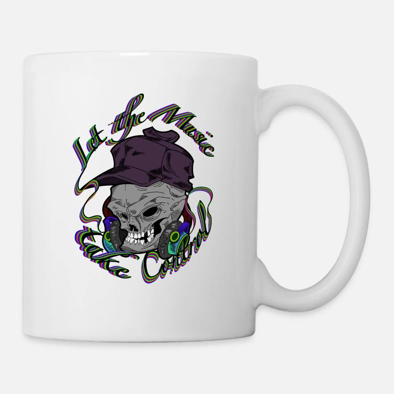 Let the music take control - Tasse - Weiß