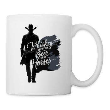 Cowboy Zitate - Tasse - Weiß - Rechts
