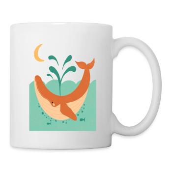 Wal - Tasse - Weiß - Rechts