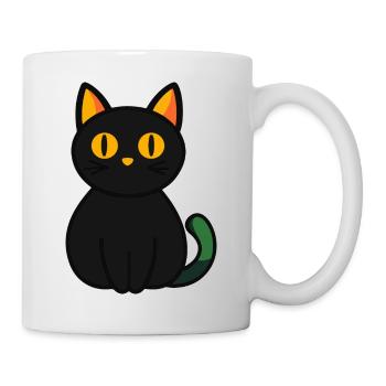 Chat Halloween Drôle de chat - Mug blanc - blanc - Droite