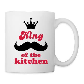 Tablier de cuisine avec dicton amusant - Mug blanc - blanc - Droite