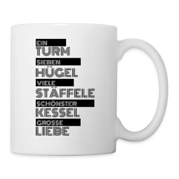 Ein-Turm - Tasse - Weiß - Rechts