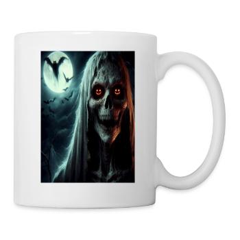 Scary scull - Mug - white - Right
