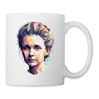 Portrait Marie Curie Polygon Art - Mug - white - Right