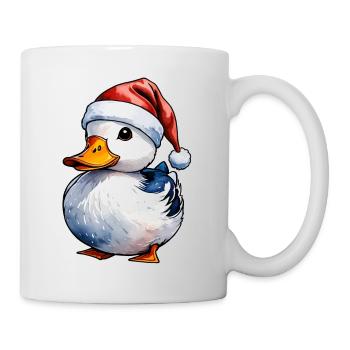 Dessin de Noël de canard - Mug blanc - blanc - Droite