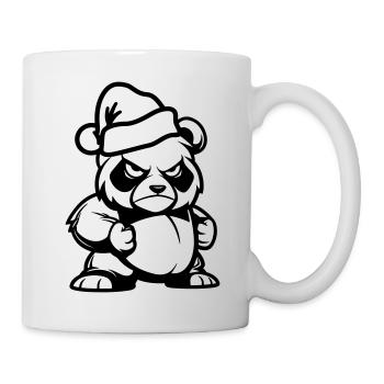 Bande dessinée de Noël Panda Bear - Mug blanc - blanc - Droite