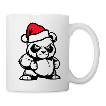 Bande dessinée de Noël Panda Bear - Mug blanc - blanc - Droite