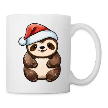 Dessin de Noël paresseux - Mug blanc - blanc - Droite