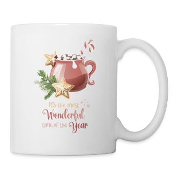 Hot Cacao, most wonderful time of the year - Tasse - Weiß - Rechts