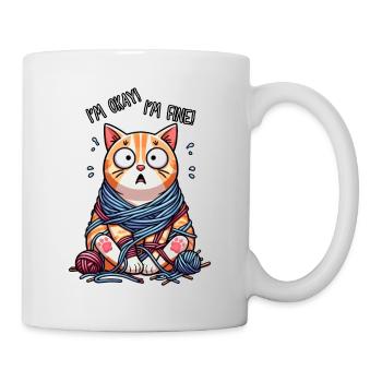 Okayste Katze - Tasse - Weiß - Rechts