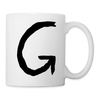 Buchstabe G - Tasse - Weiß - Rechts
