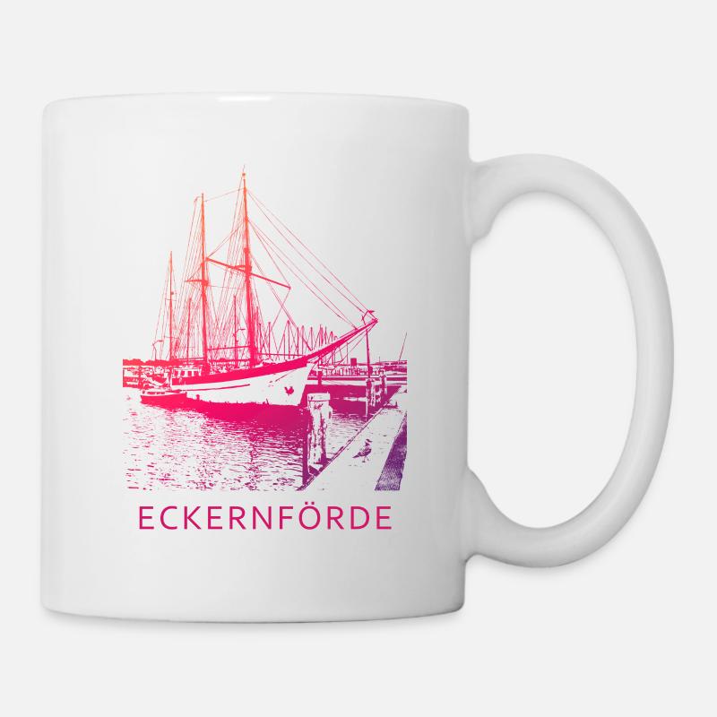Maritimes Eckernförde - Tasse - Weiß