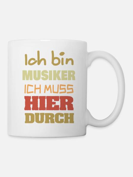 Musiker als Beruf - Tasse - Weiß