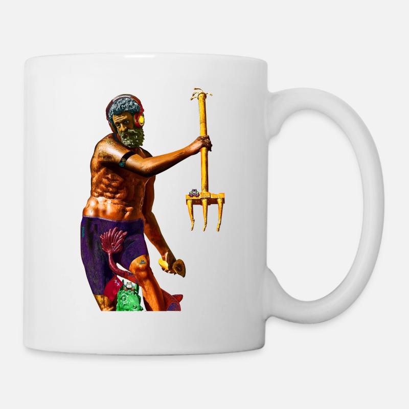 Neptune de Gdańsk - Mug blanc - blanc