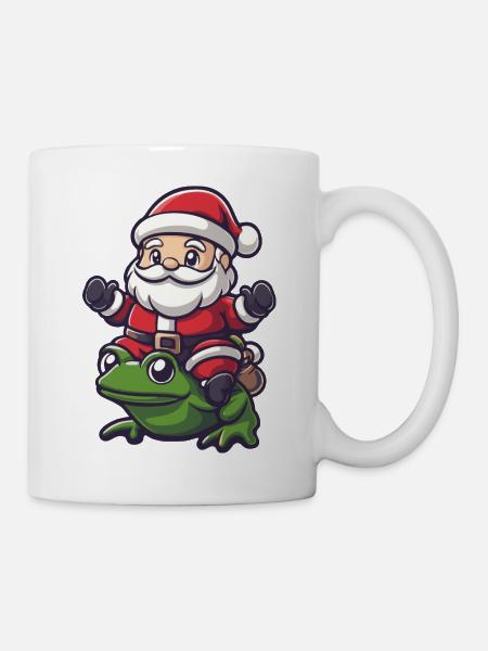 Frog Santa Claus - Mug - white